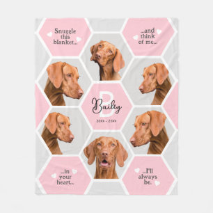 Hunde Verlust Geschenk Fotocollage Haustier Gedenk Fleecedecke