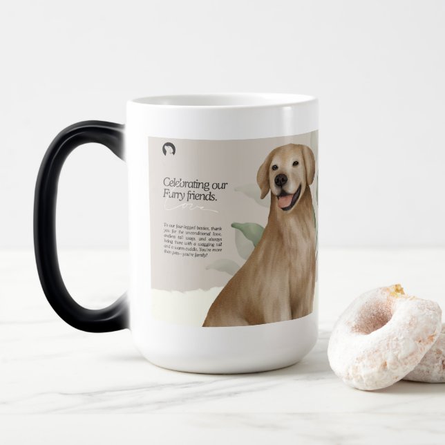 Hunde Verwandlungstasse (Mit Donut)