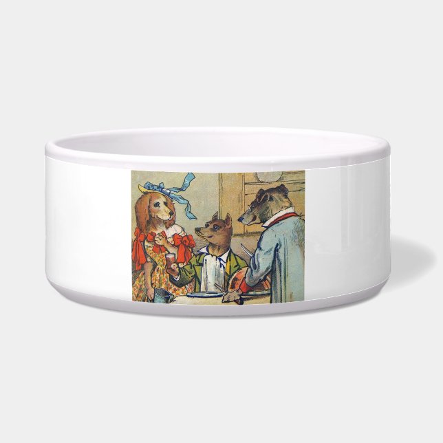 Hunde Viktorianisch Dinner Dress Doggy Napf (Vorderseite)