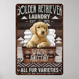 Hunde Vintag waschen Poster