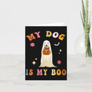 Hunde von Frauen sind Boo_ Süße Groovy Gruselige H Karte