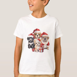 "Hunde von Weihnachten" niedlicher Hundefreund T-Shirt