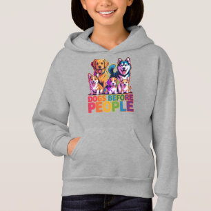 Hunde vor Menschen Lustiges Hundebesitzer-Zitat-De Hoodie
