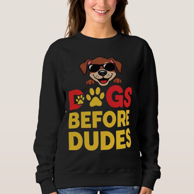 Hunde vor Typen Sweatshirt (Vorderseite)