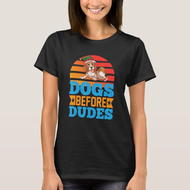Hunde vor Typen T-Shirt (Vorderseite)