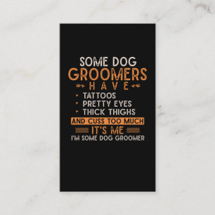 Hunde wachsen Tiere Tattooid Hund Groomer Visitenkarte