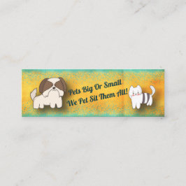Hunde Walker Cat Pet Sitter Service Modern Mini Visitenkarte