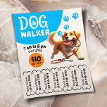 Hunde Walker Haustier Happy Hund Wanderservice Flyer<br><div class="desc">Hunde Walker Haustier Sitzen glücklichen Hund Bitten seine Leine Flyer.</div>