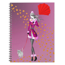 Hunde Walker Herbst bleibt rosa