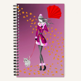 Hunde Walker Herbstleaves Notizbuch