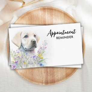 Hunde Walker Labrador Puppy Pet Sitter Business Terminkarte