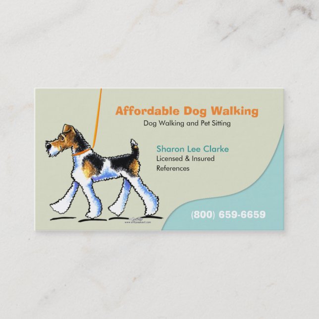 Hunde Walker Pet Business WFT Visitenkarte (Vorderseite)