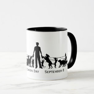 Hunde Walker Wertschätzung Tag Silhouette Tasse 2
