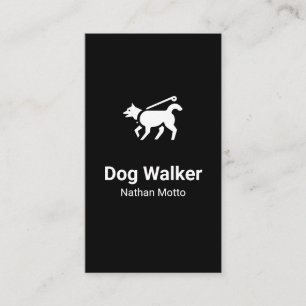 Hunde-Walking-Logo-Visitenkarten Visitenkarte
