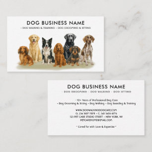 Hunde Wandern Boarding Training Visitenkarte