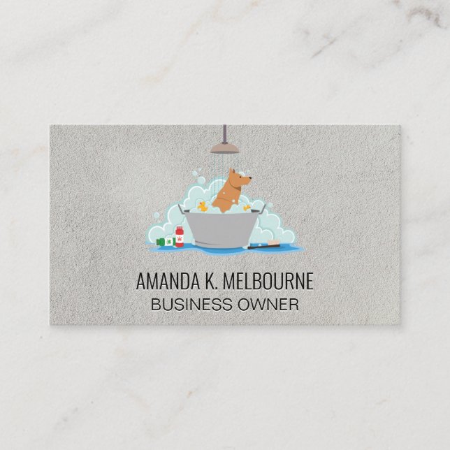 Hunde Wash Visitenkarte (Vorderseite)