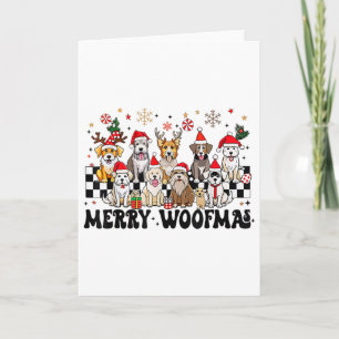Hunde Weihnachten frohe Woofmas Hund Lover Neujahr Karte