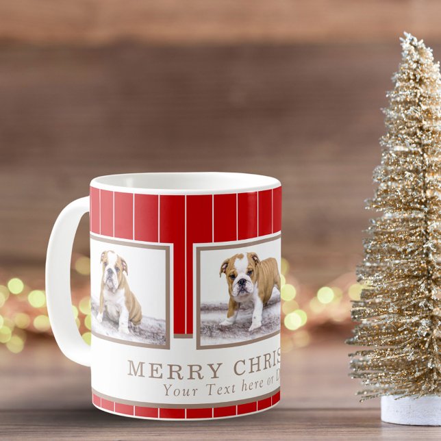 Hunde Weihnachten Personalisiert Begleiter 3 Foto  Kaffeetasse (Von Creator hochgeladen)