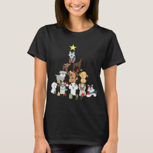 Hunde Weihnachtsbaum Niedliche Hunde Weihnachten W T-Shirt