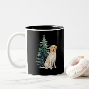 Hunde-Weihnachtsbaum-Party Hunde-Liebhaber Xmas Zweifarbige Tasse