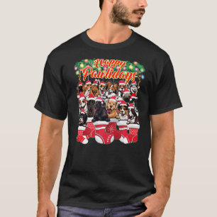 Hunde Weihnachtsdekoration Niedlich und kuschelige T-Shirt
