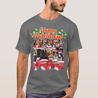 Hunde Weihnachtsdekoration Niedlich und kuschelige T-Shirt