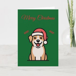 Hunde-Weihnachtskarte Karte