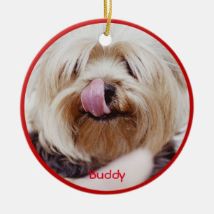 Hunde Weihnachtsschmuck hinzufügen Custom Foto