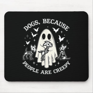 Hunde, weil die Leute gruselig witzig Geisterhadin Mousepad