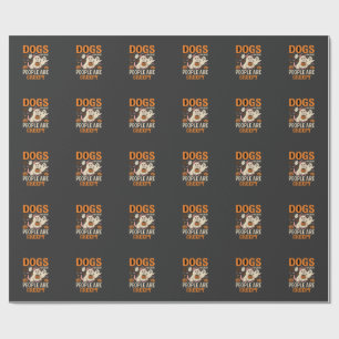 Hunde, weil Menschen gruselig Halloween-Geist Geschenkpapier