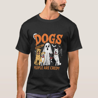 Hunde, weil Menschen gruselig lustige Halloween-Hu T-Shirt