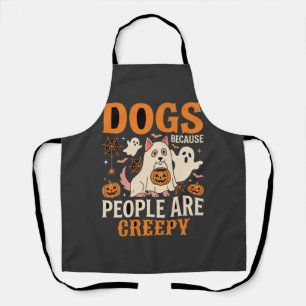 Hunde Weil Menschen Gruselige Halloween-Geister Si Schürze