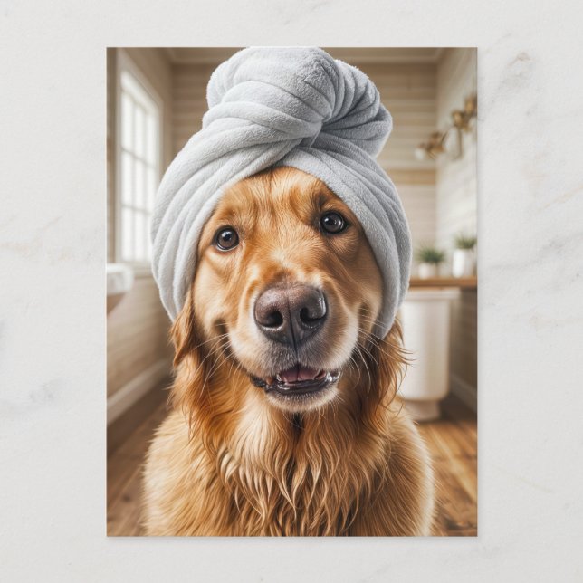 Hunde-Wellness-Center wachsen Postkarte (Vorderseite)