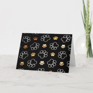 Hunde Welpe Paw druckt Geschenke für Hundeliebhabe Karte