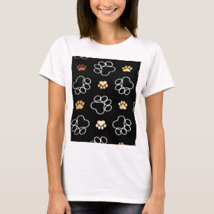 Hunde Welpe Paw druckt Geschenke für Hundeliebhabe T-Shirt