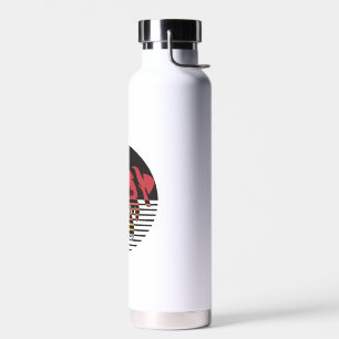 Hunde Welpe Shirt I Liebe Hunde Pfoten Herz Niedli Trinkflasche