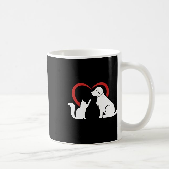 Hunde Welpen und Ba Kaffeetasse (Rechts)
