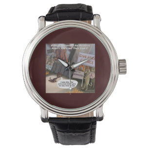 Hunde werden lustige Unisex-Uhr für Menschen Armbanduhr