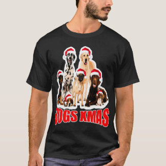Hunde X Mas Hunde Weihnachtshunde T-Shirt