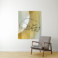 Hunde zeichnend, Dackel Art Wall Tapestes