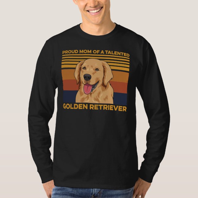Hunde zitieren eine goldene Retriever-Mama T-Shirt (Vorderseite)