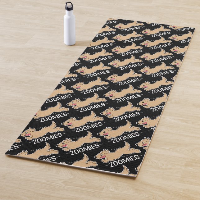 Hunde Zoomies Black Yogamatte (Beispiel)