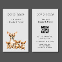 Hunde Züchter Trainer Chihuahua Tiere QR Code