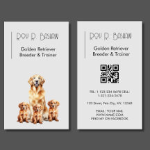 Hunde Züchter Trainer Golden Retriever QR Code