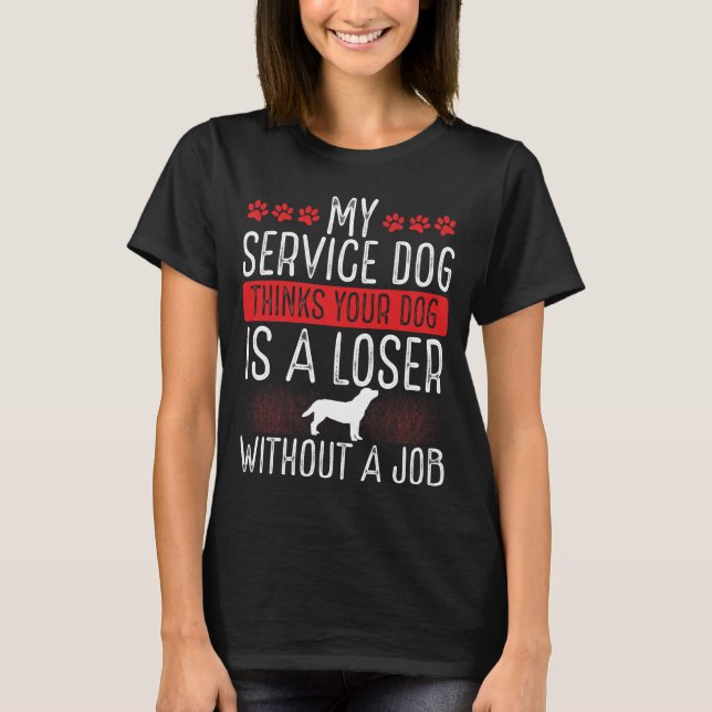 Hunde zum Service-Dog-Patch Emotional Animal Suppo T-Shirt (Vorderseite)