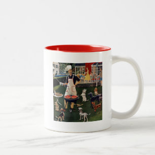 Hunde Zweifarbige Tasse