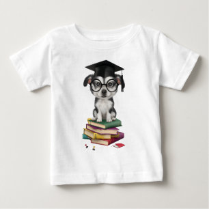 Hundeaufkleber für intelligente Abschluss - Niedli Baby T-shirt