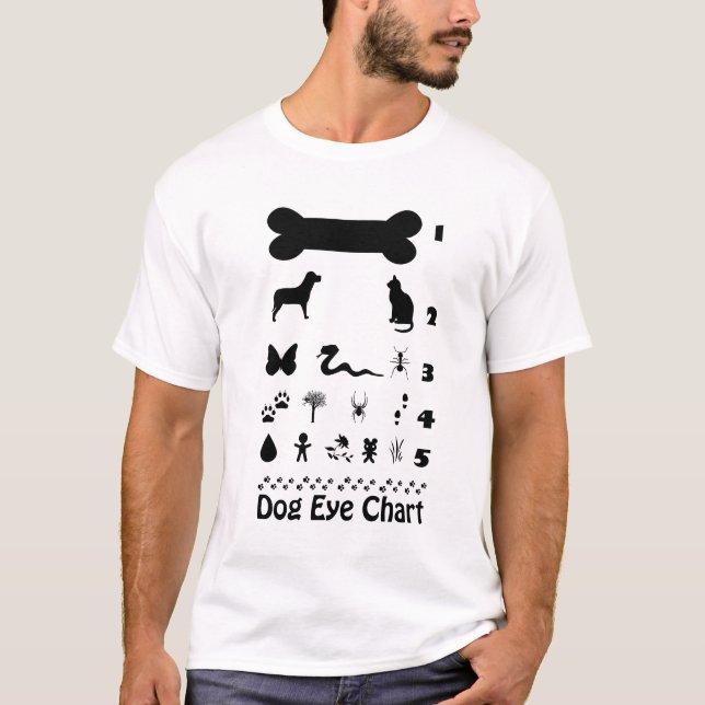 Hundeaugen-Diagramm-T - Shirt (Vorderseite)