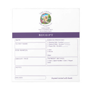 Hundeausbilder Quittung Rechnung Block Labrador Notizblock
