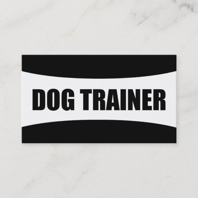 Hundeausbilder-Visitenkarte Visitenkarte (Vorderseite)